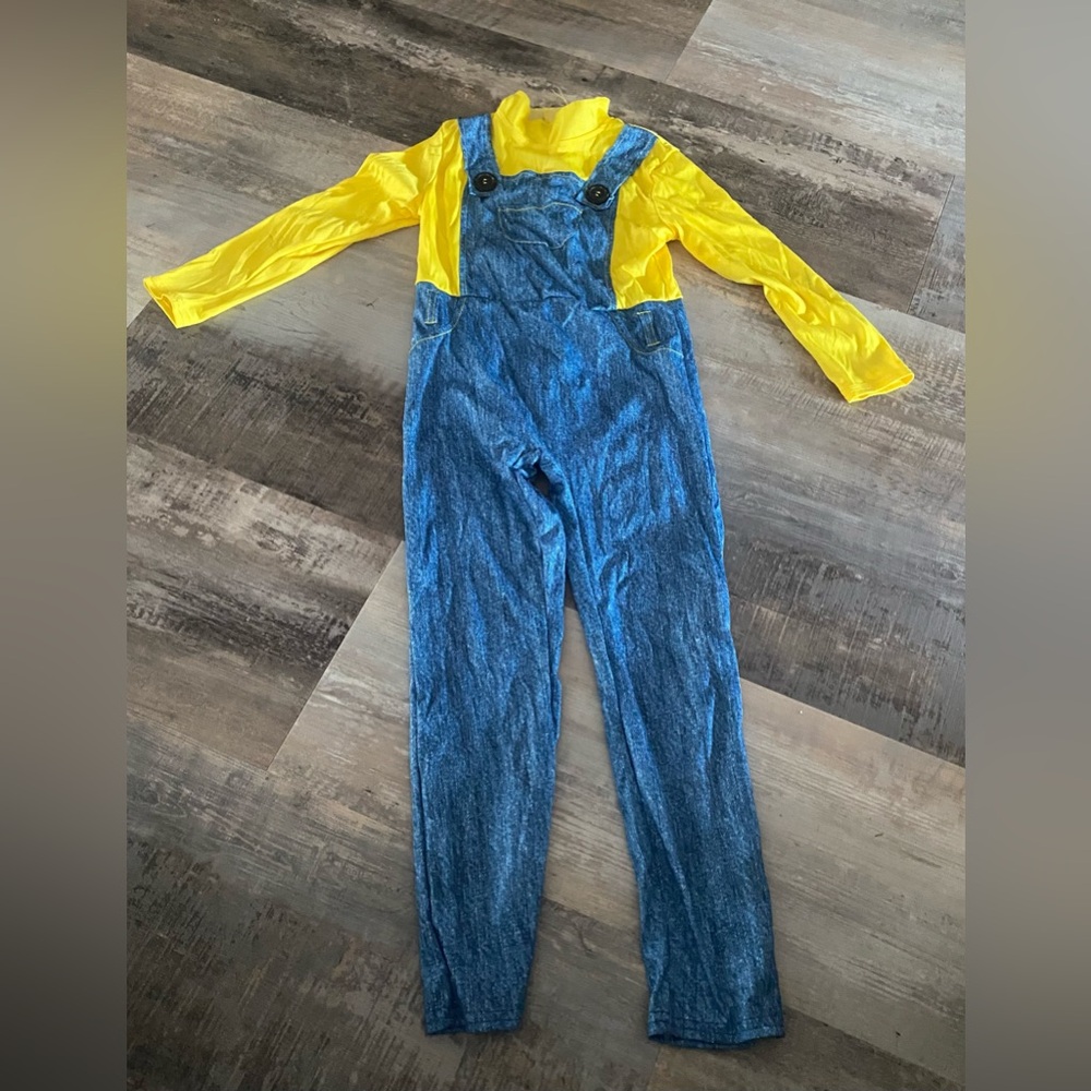 Minions Yellow Top with Blue Overalls all in one costume